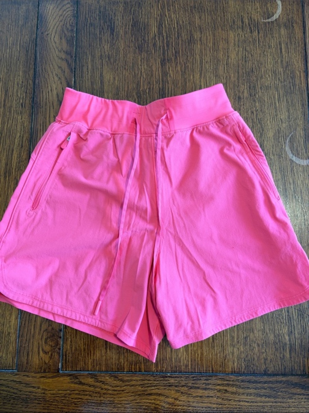 Lululemon Bright coral Pink Drawstring Active Shorts 2
